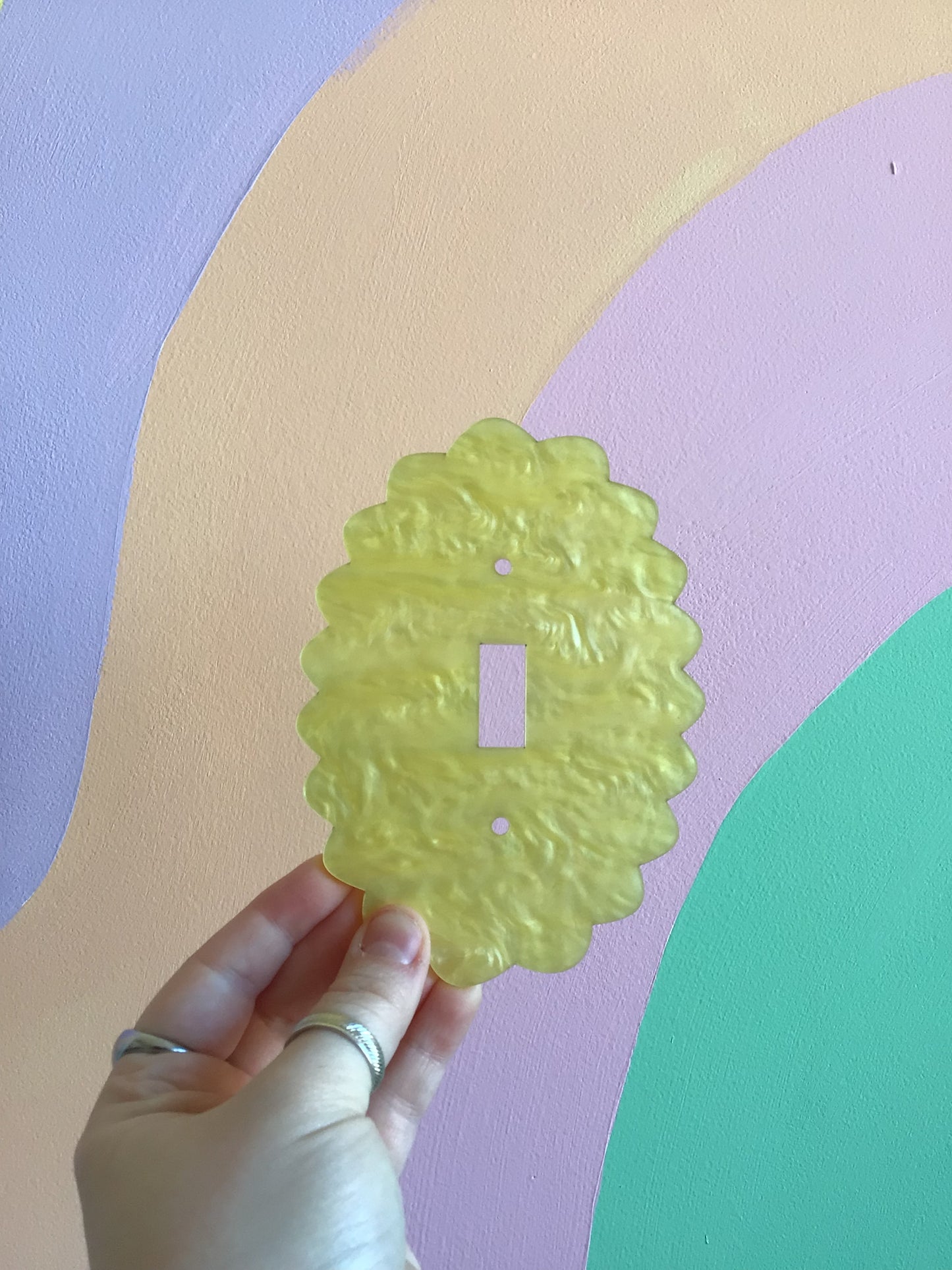 Buttercup Marble Outlet Covers