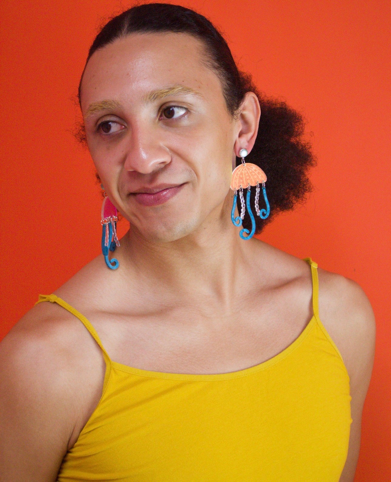 Funky Jellyfish Acrylic Earrings