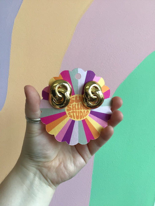 Double Donut Titanium Studs