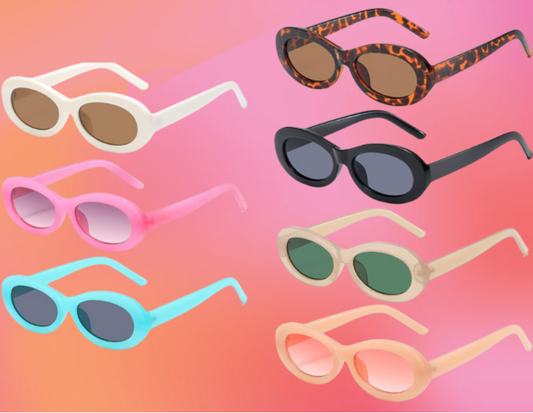 Slim Oval Retro Adult Sunglasses