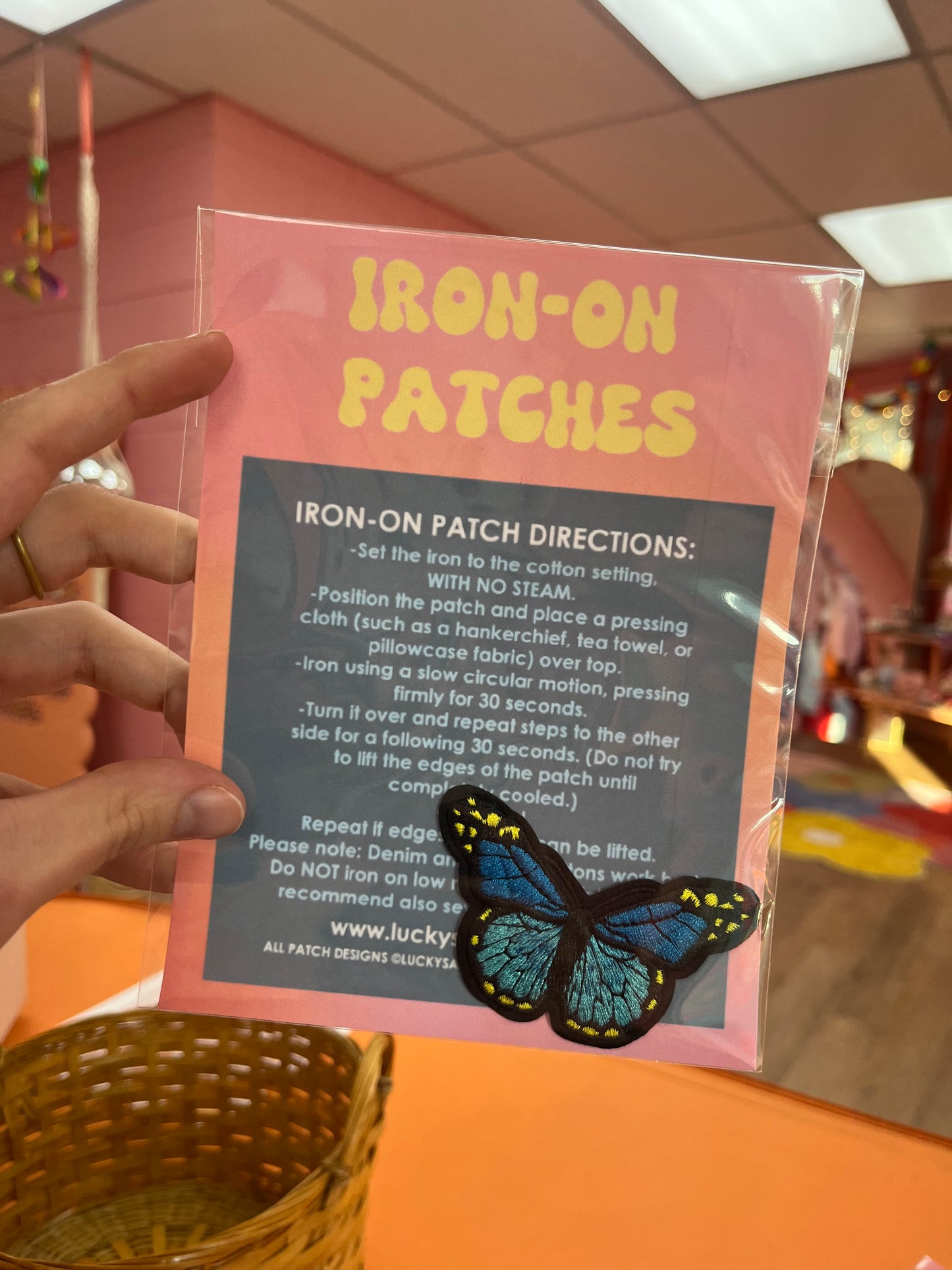Butterfly Iron-On Patch