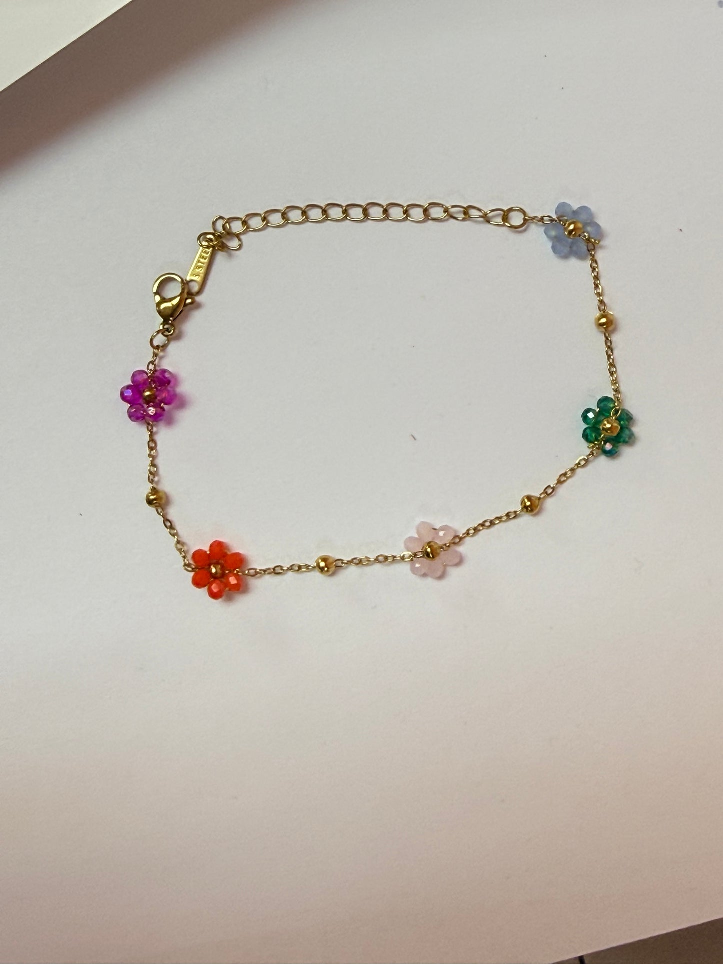 Colorful Flower Bracelet