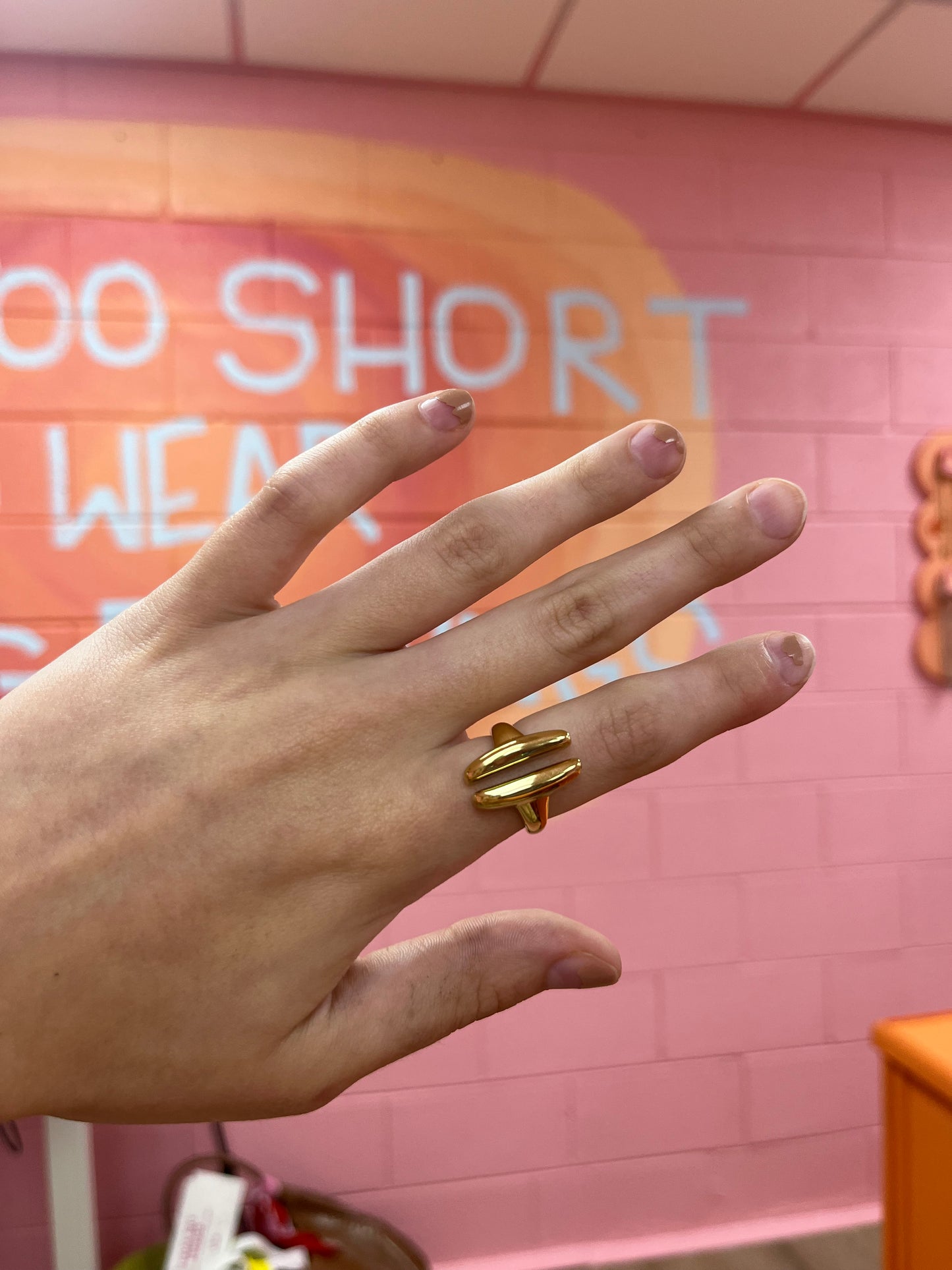 Coffee Bean Titanium Ring