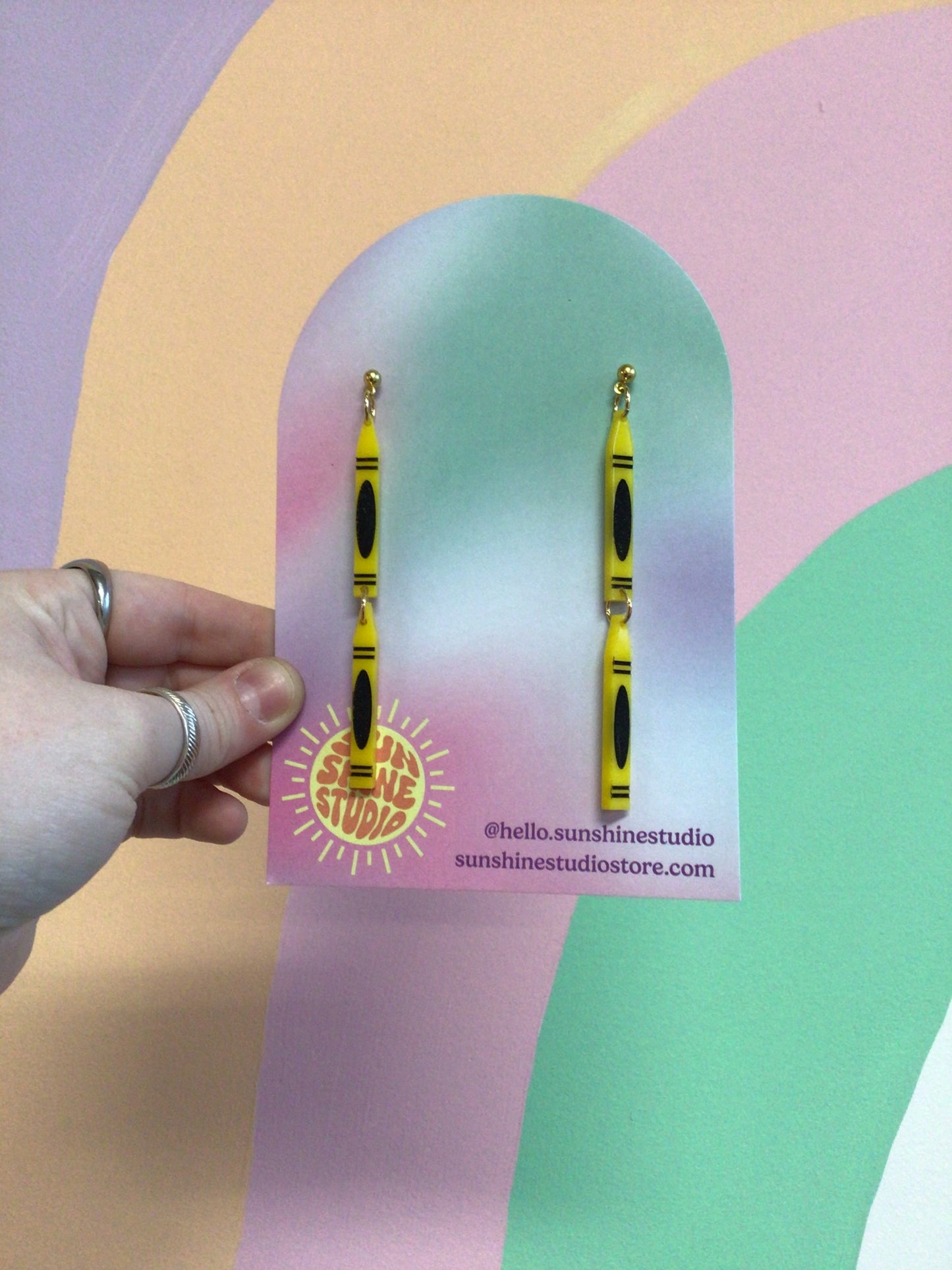 Crayon Dangle Earrings