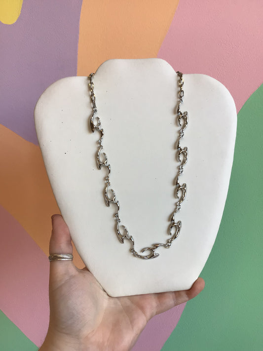 Silver Flame Chain Titanium