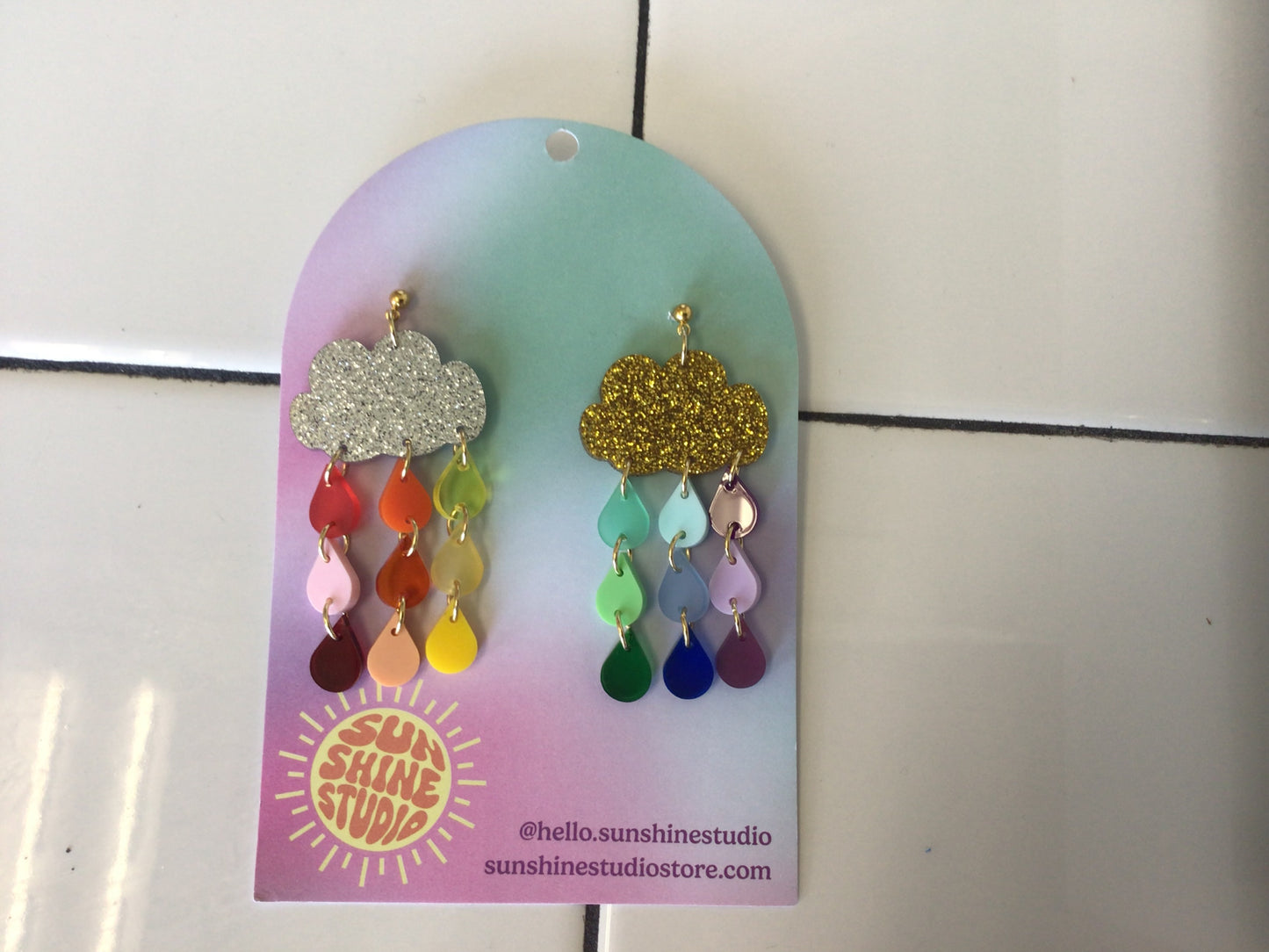 Translucent Pride Rainbow Earrings