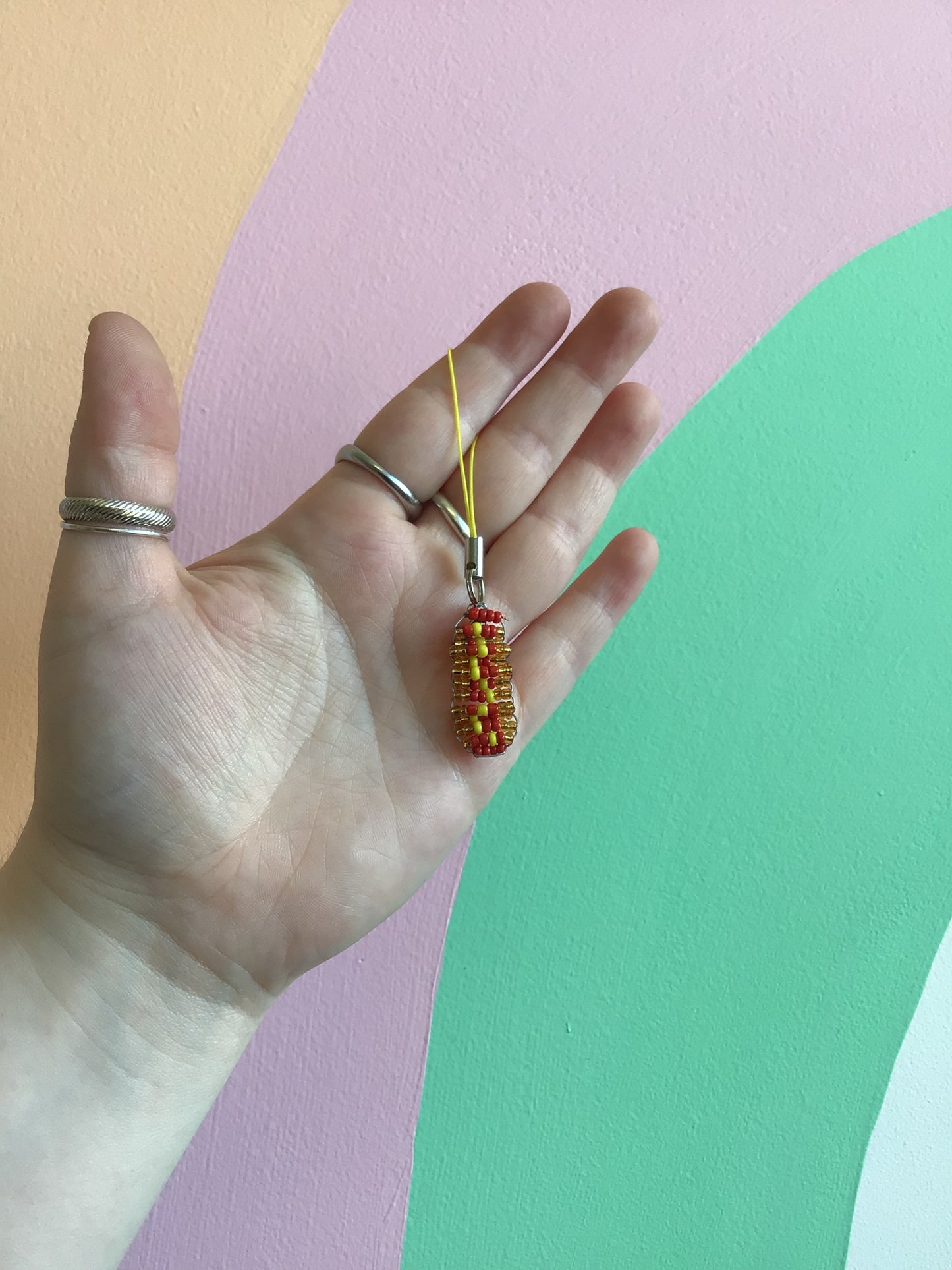 Teeny Beaded Phone/Bag Charms