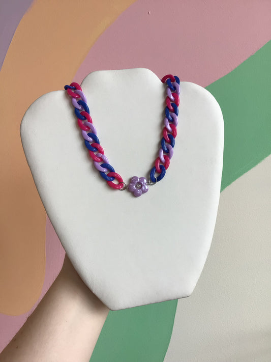 Happy Chain Link Necklace