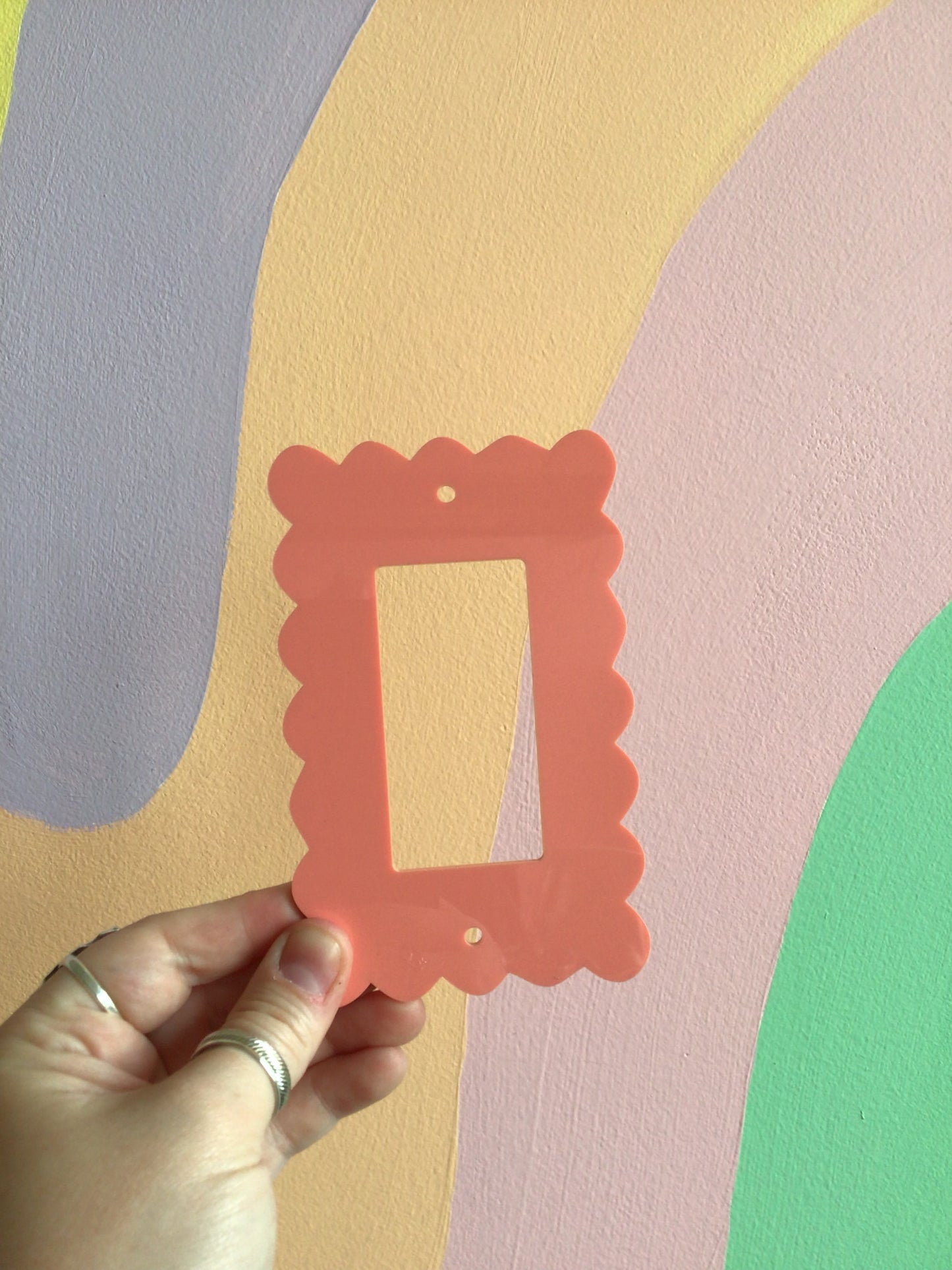 Salmon Acrylic Outlet Covers