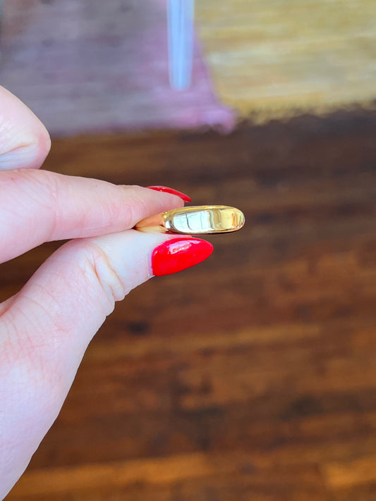 Abstract Titanium Ring