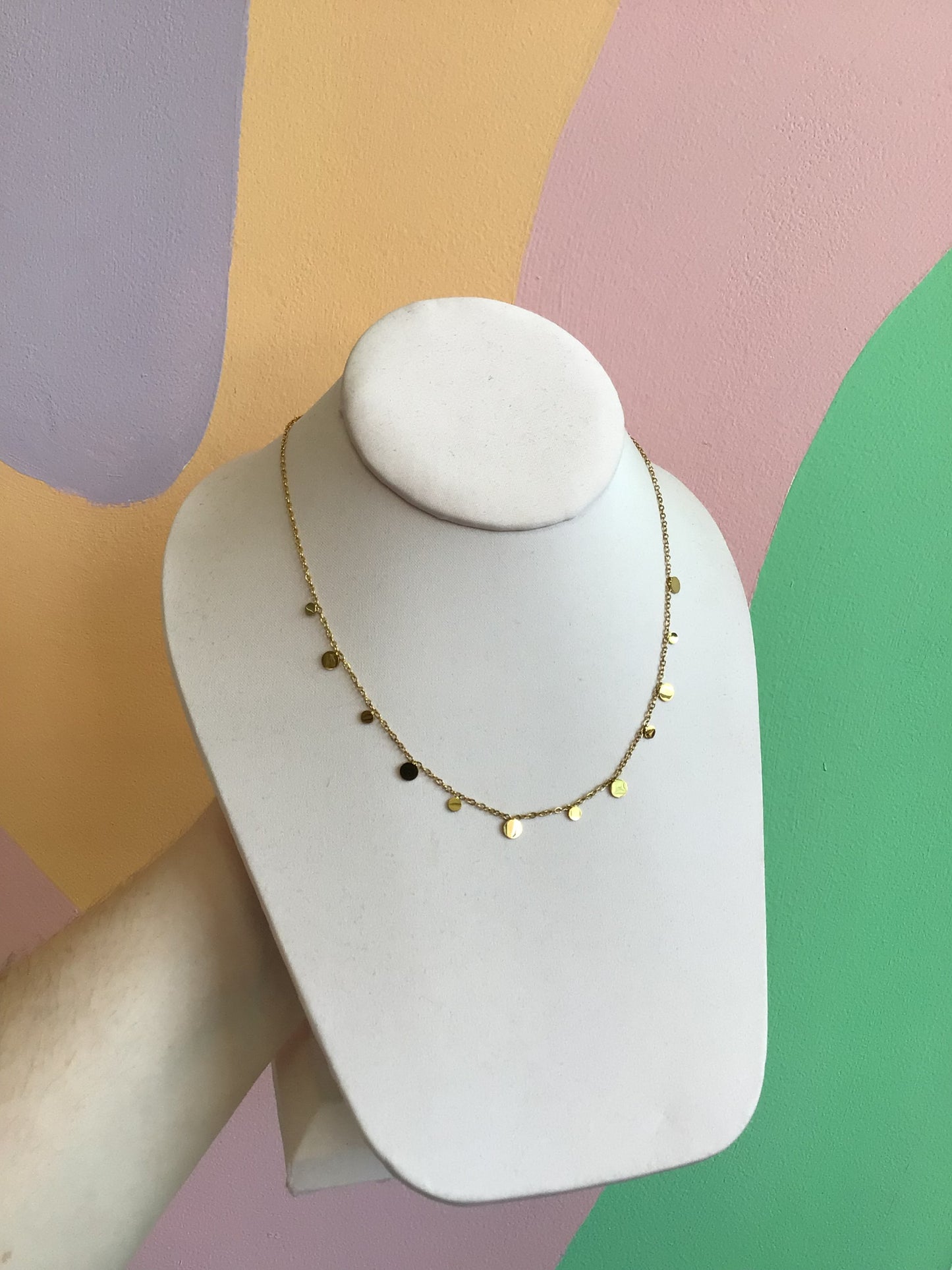Titanium Layering Shapes Necklace