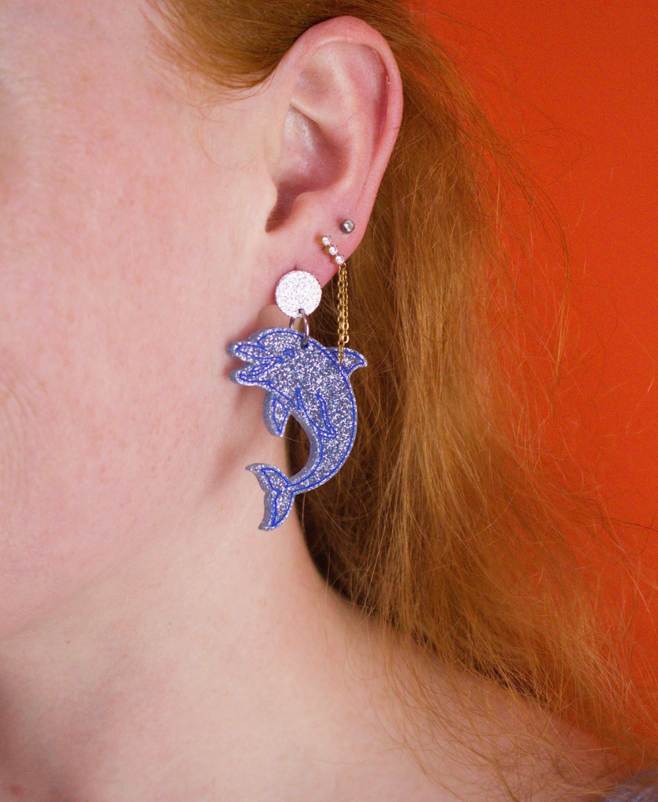 Jumping Dolphin Earrings