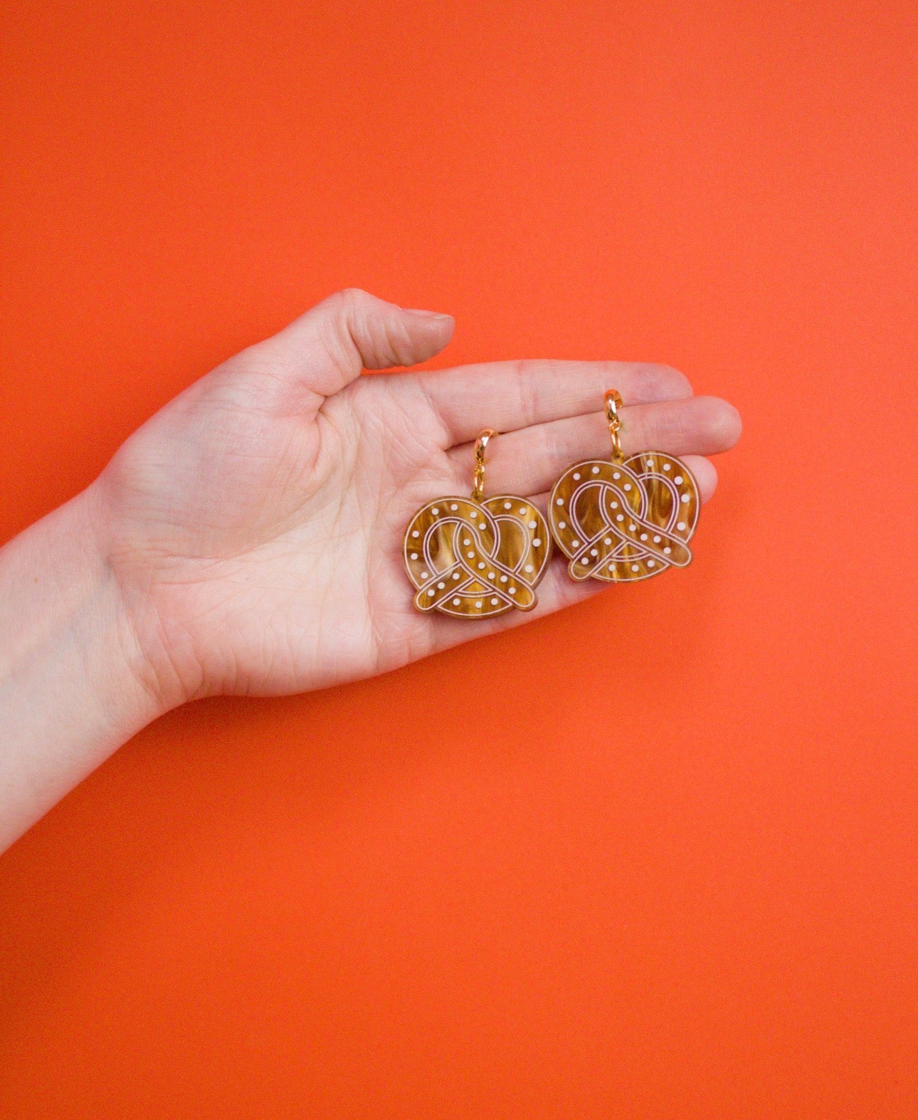 Twisted Pretzel Acrylic Earrings