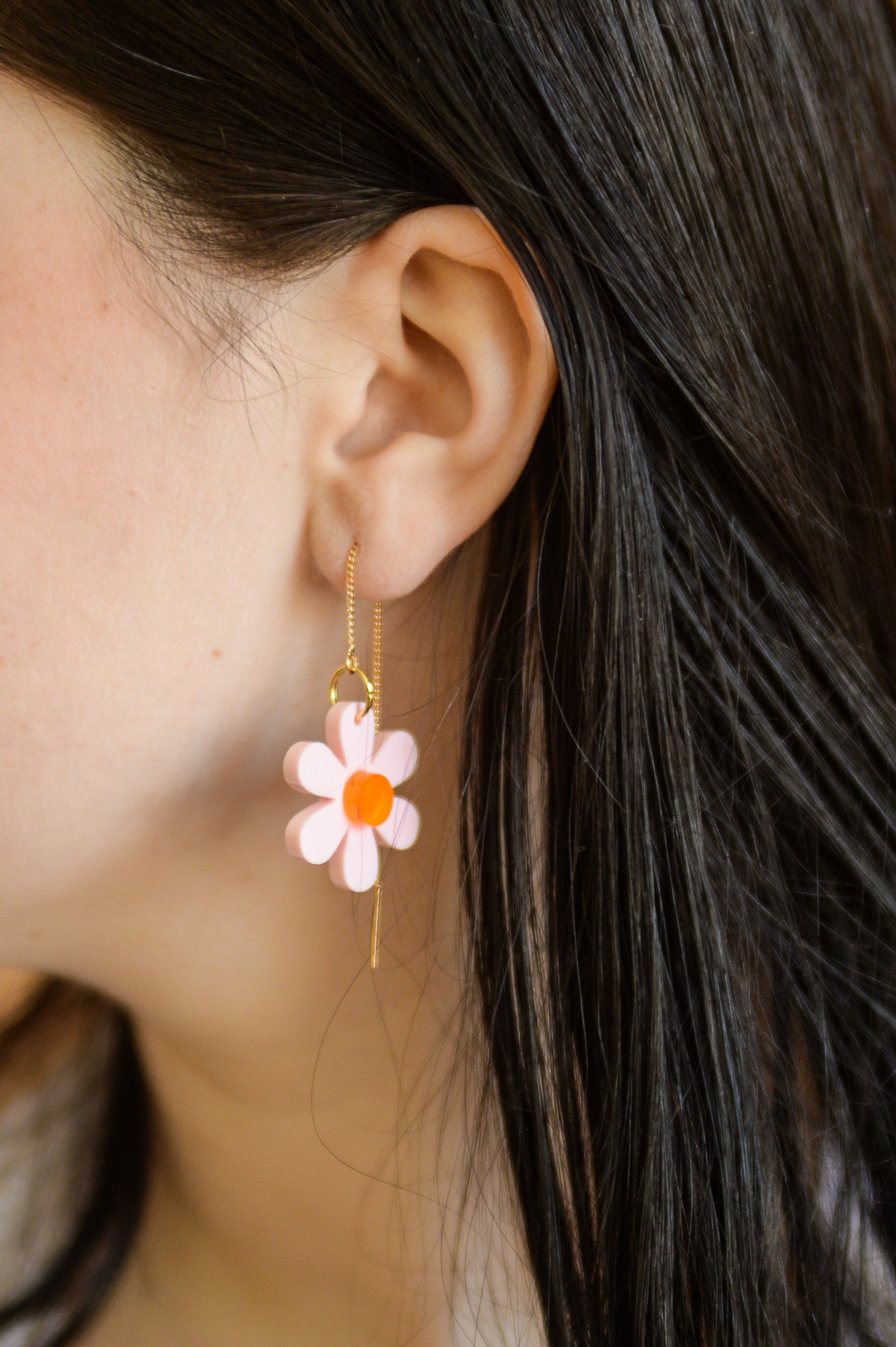 Floral Threader Earrings