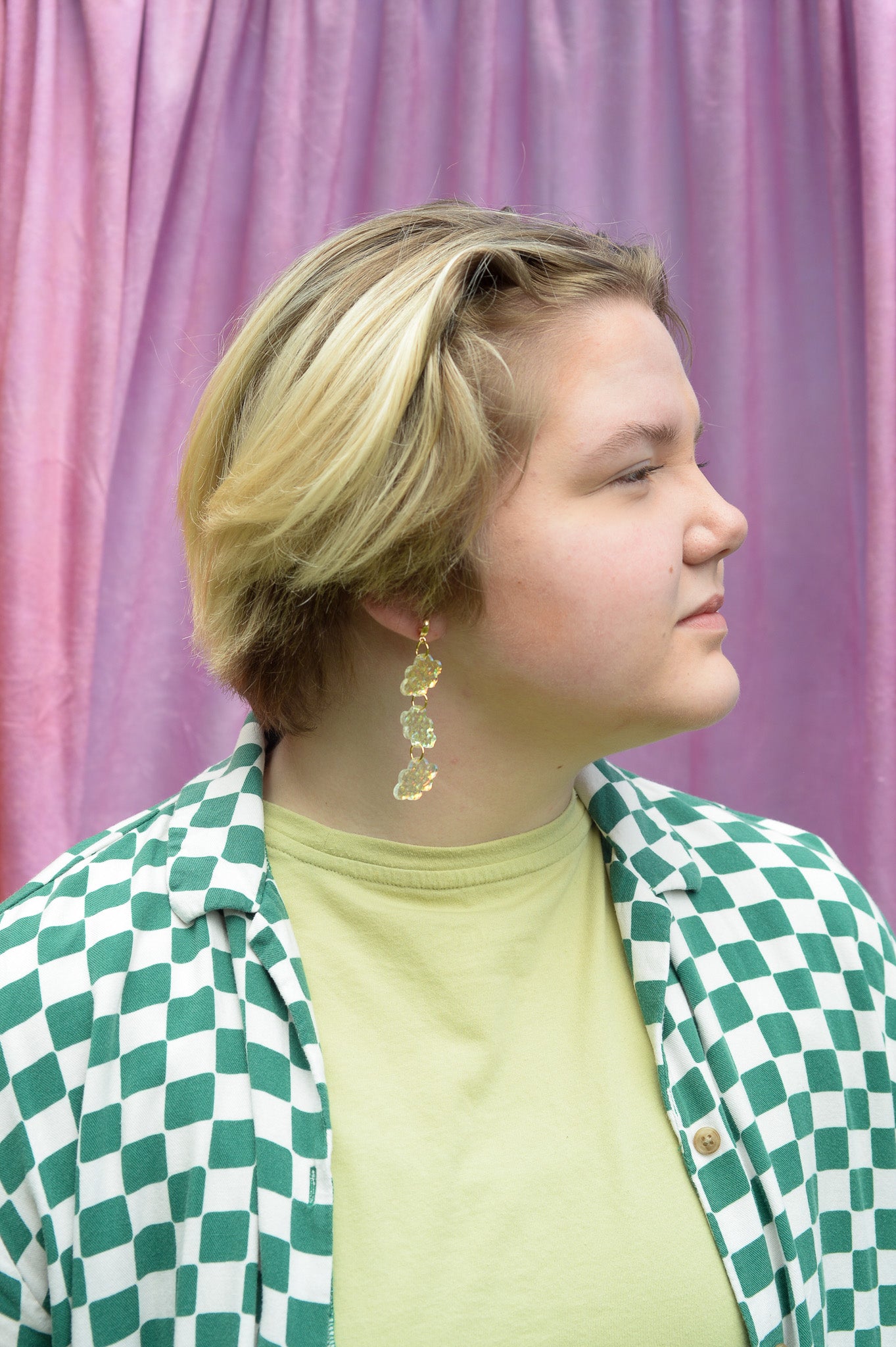 Iridescent Cloud Earrings