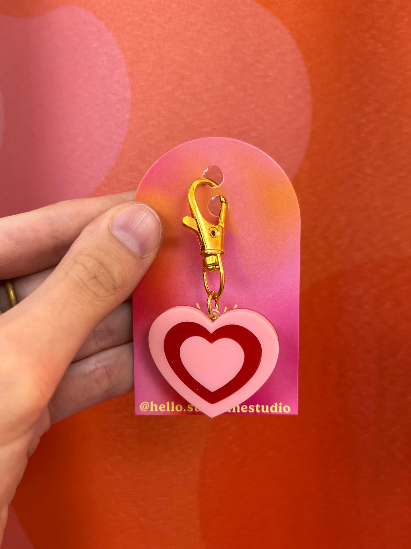 Heart You Bag Charm