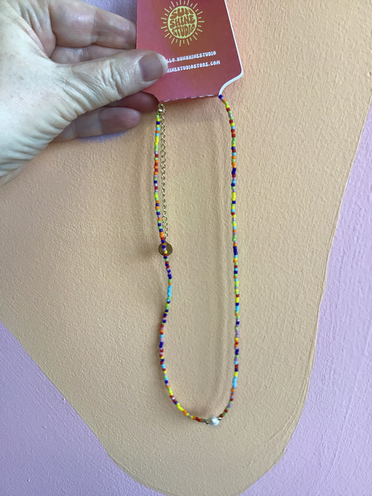 Color Beaded Necklaces
