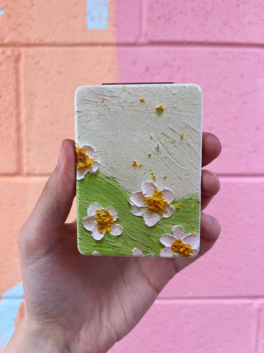 Floating Flowers Compact Mirror