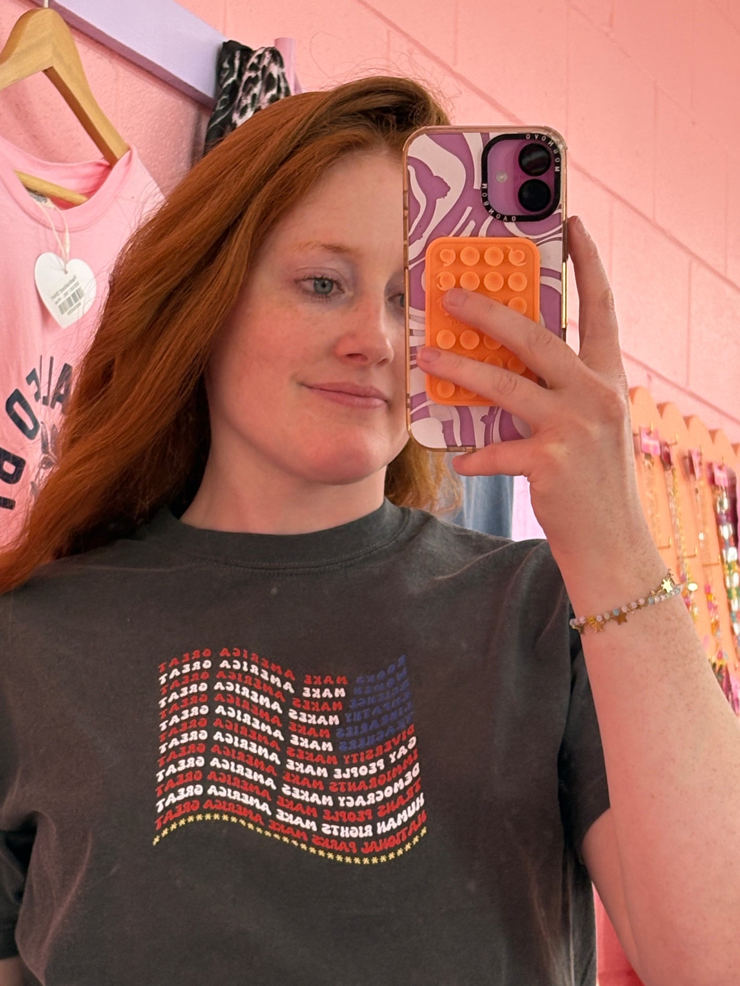 What Actually Makes America Great Flag Graphic Tee