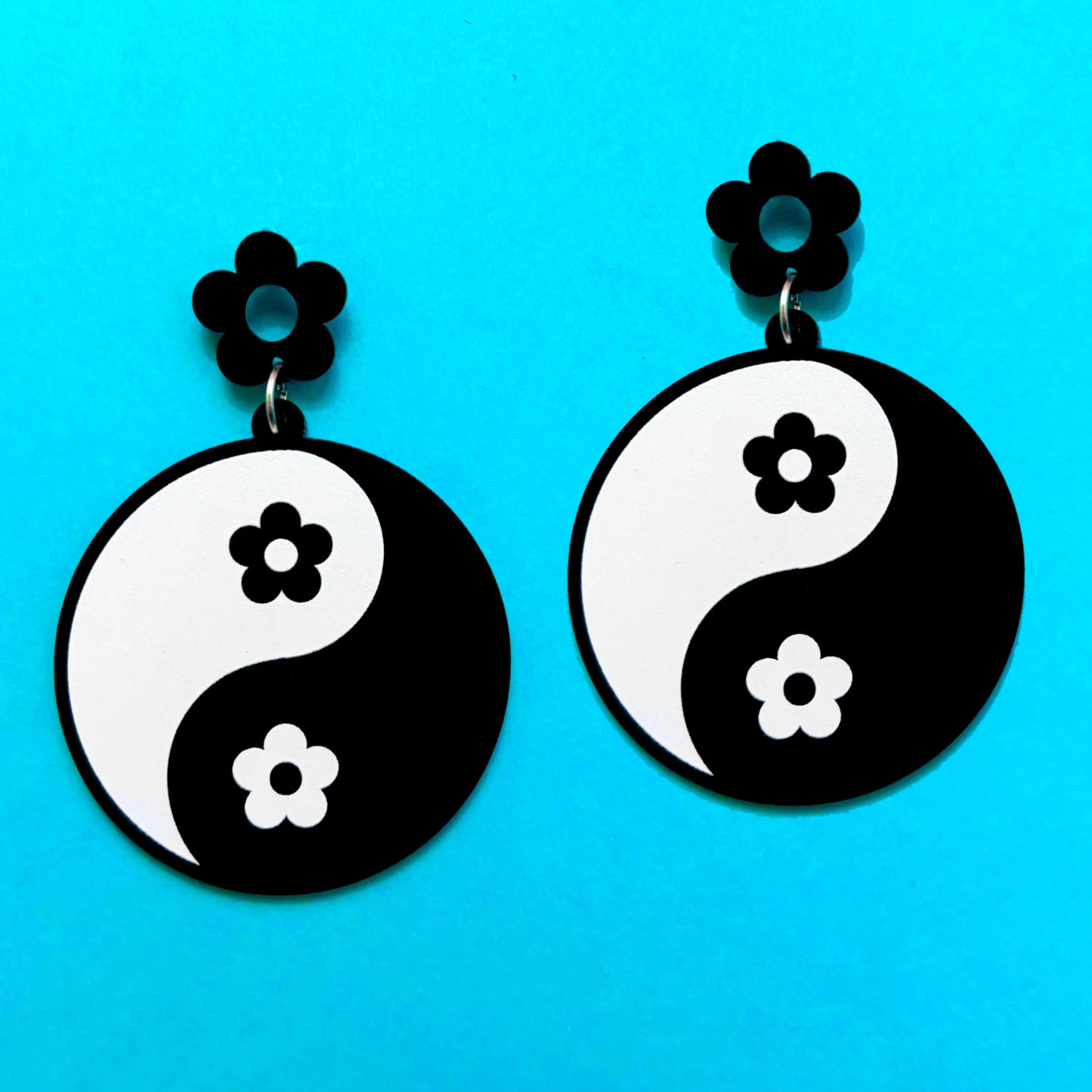 Retro Yin Yang Drop Earrings