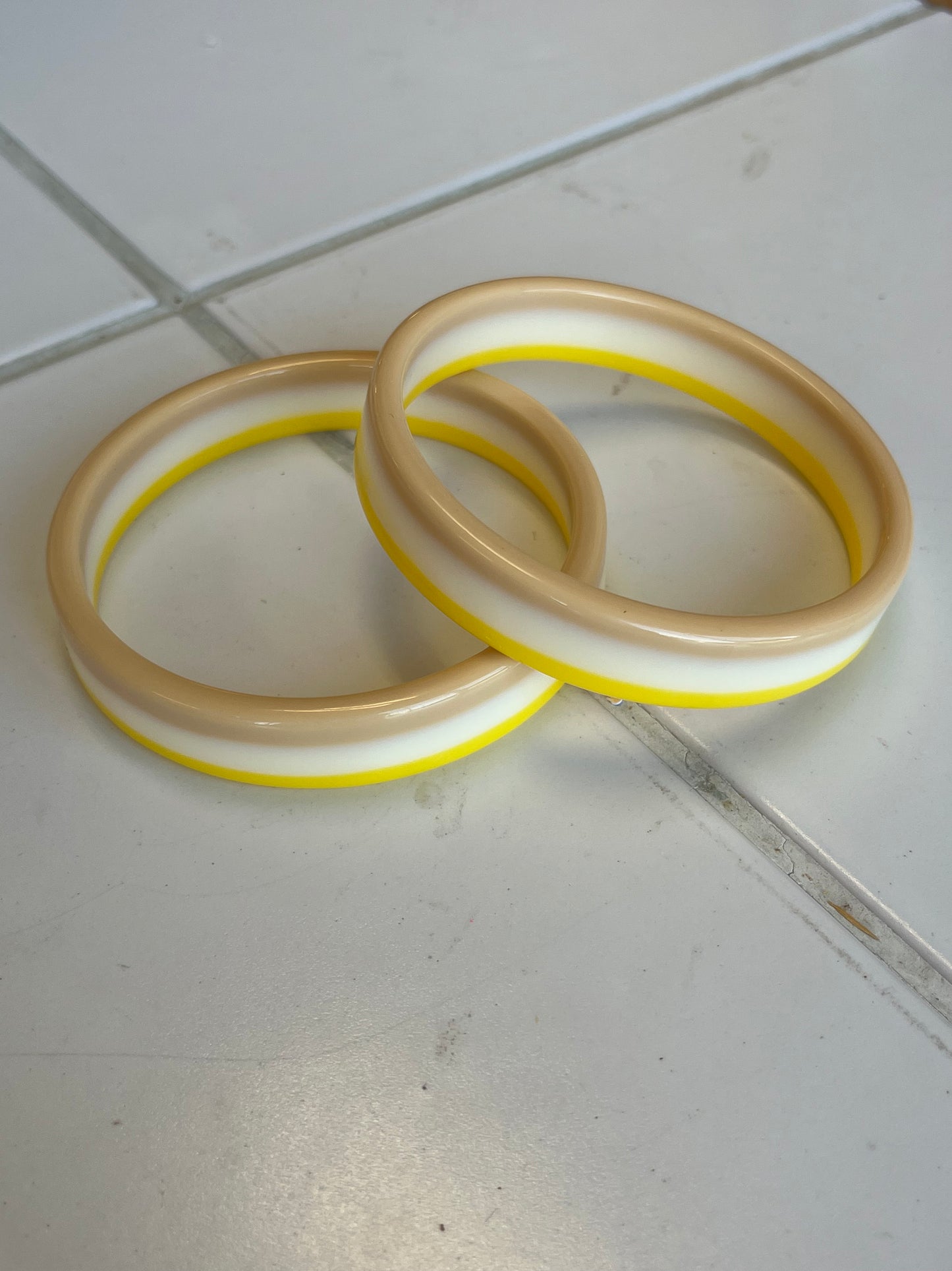 Thin Stripe Acrylic Bangle