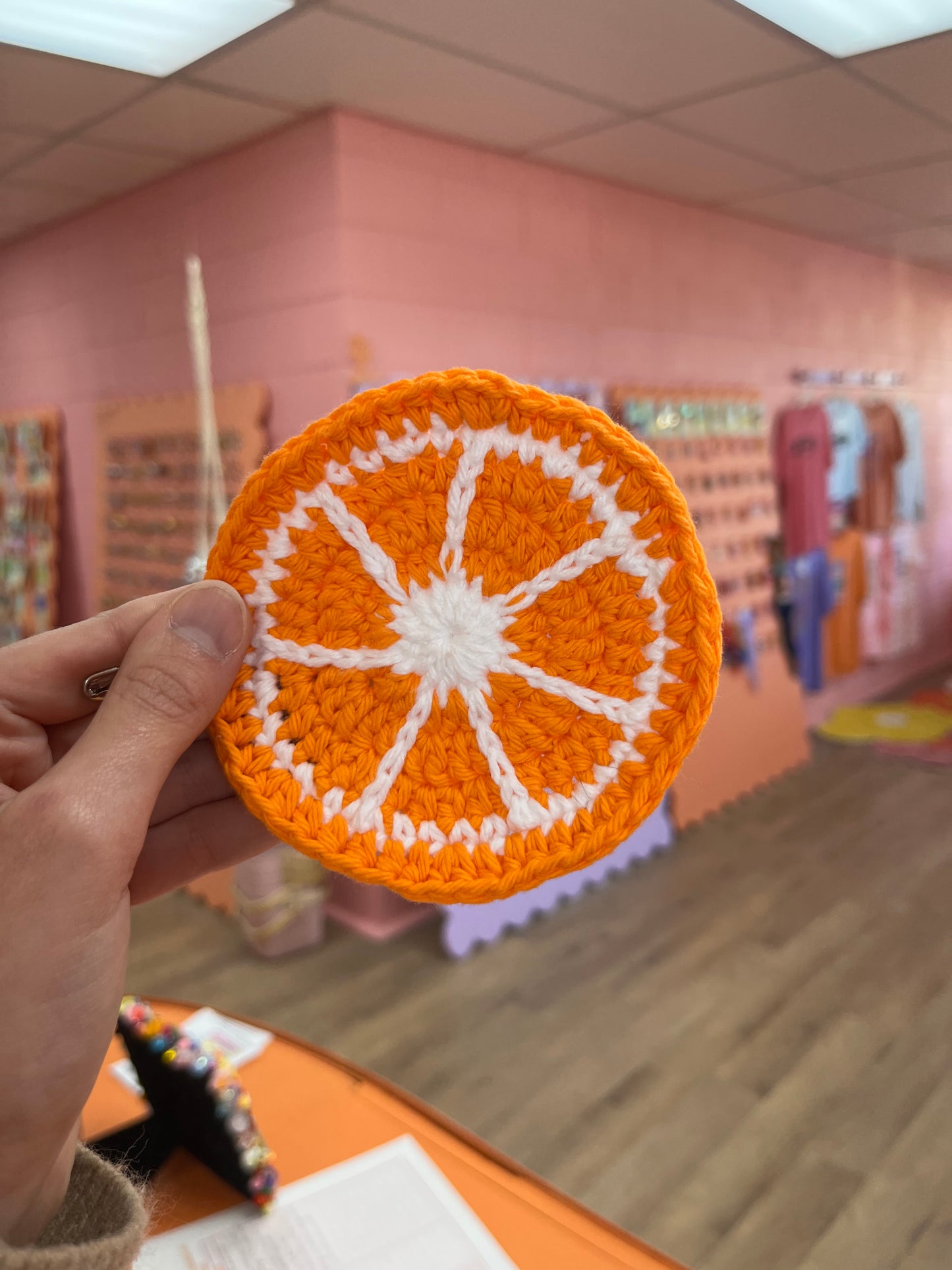 Crochet Fruit Coaster