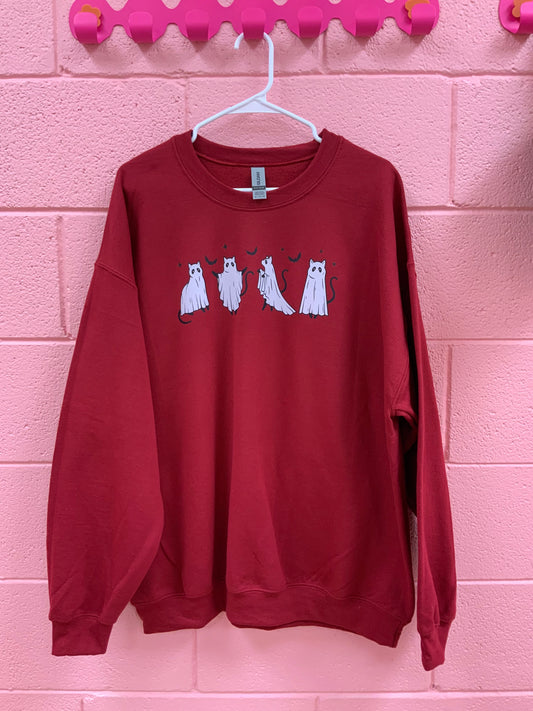 Cat Ghost Crewneck