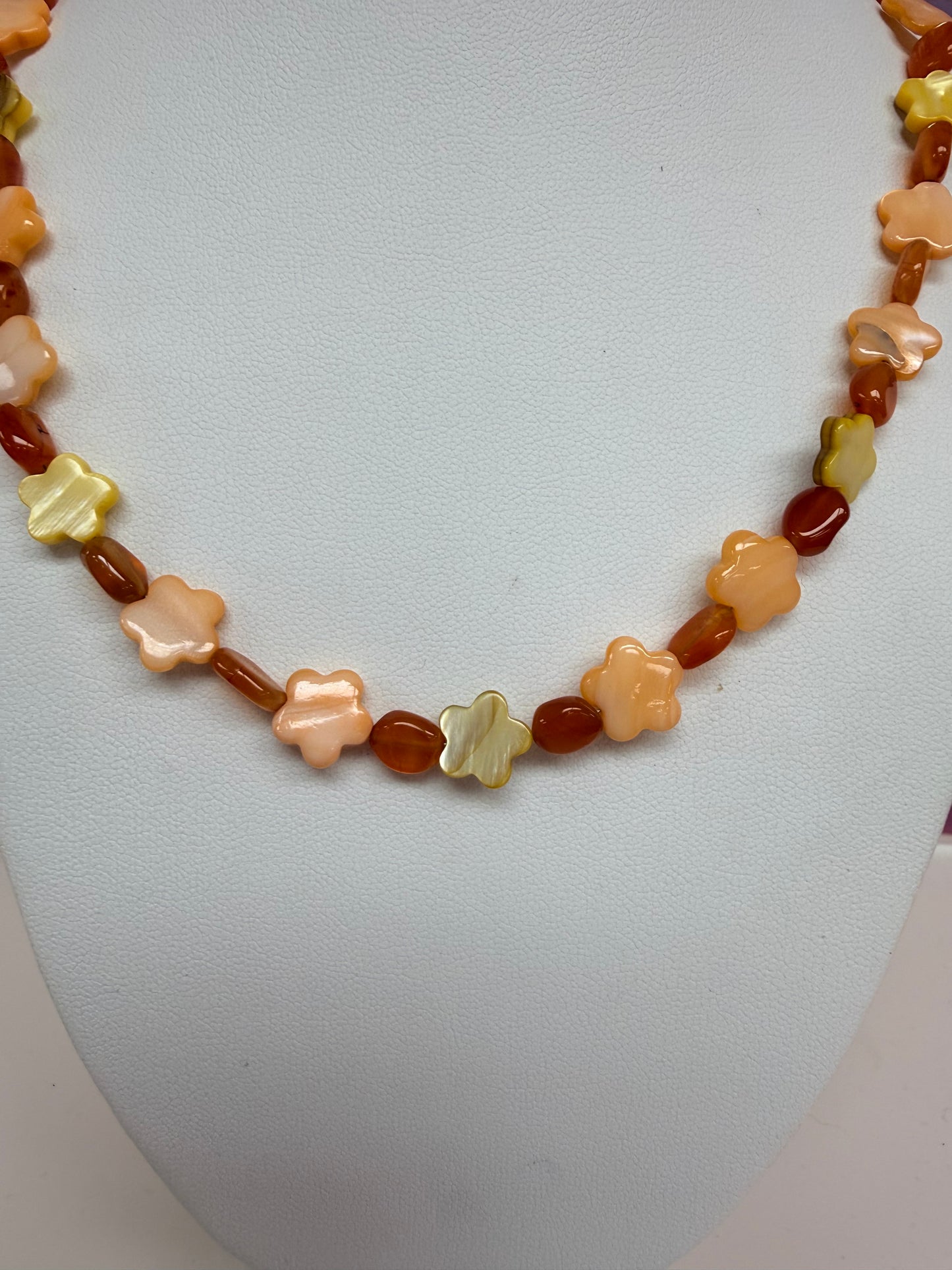 Fall Foliage Beaded Necklace