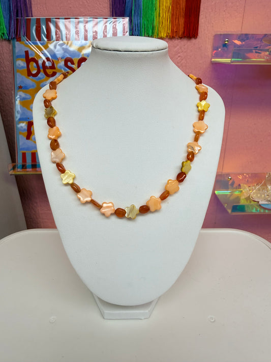 Fall Foliage Beaded Necklace