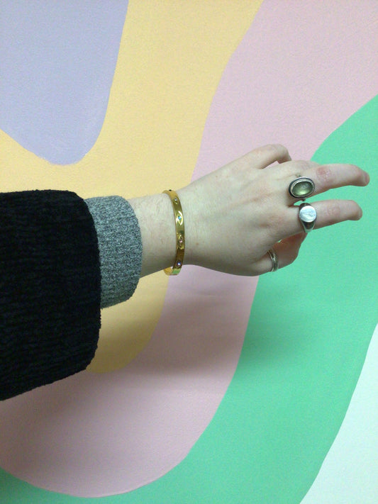All Seeing Titanium Bangle