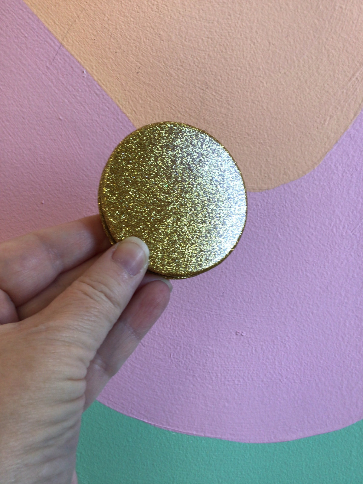 Mini Sparkling Circle Travel Mirror
