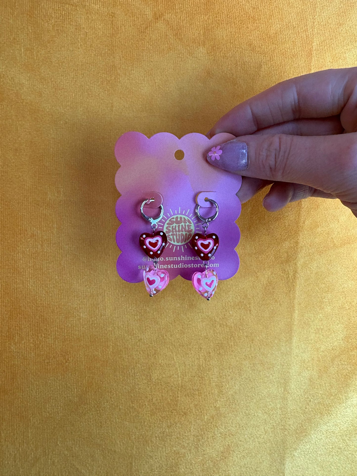 Art Pop Heart Dangle