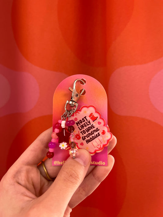 Most Likely to Have Grandma Hobbies Bag Charm