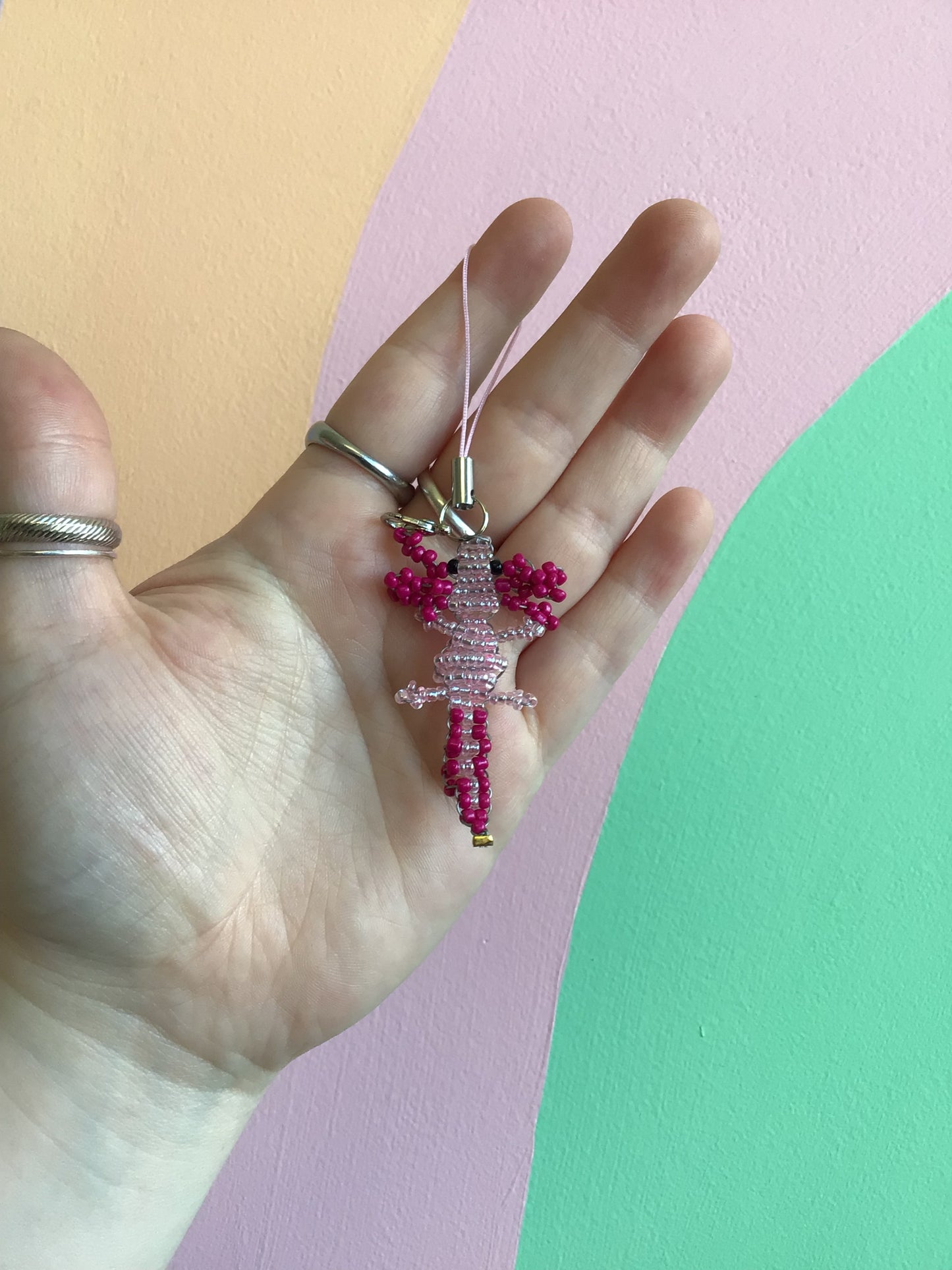 Teeny Beaded Phone/Bag Charms