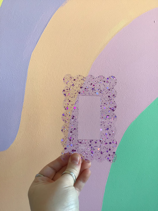 Purple Glitter Confetti Outlet Covers