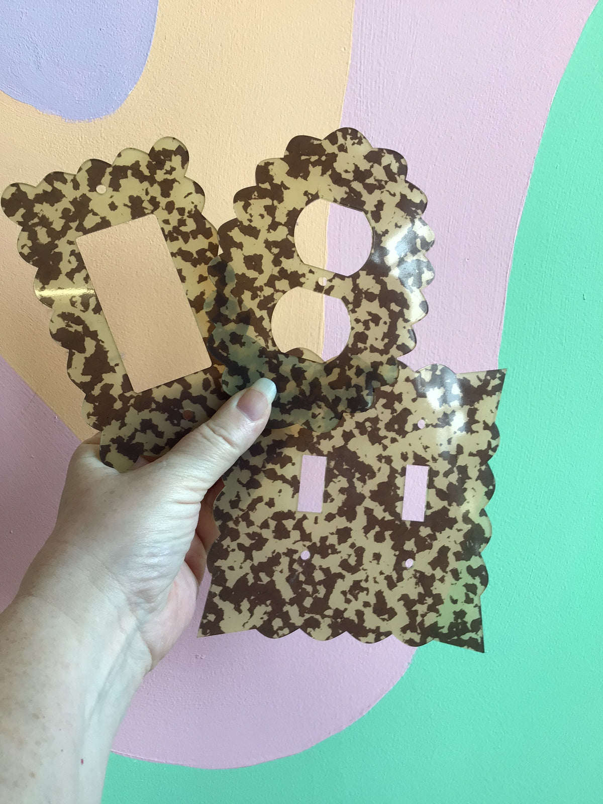 Brown & Tan Granite Outlet Covers