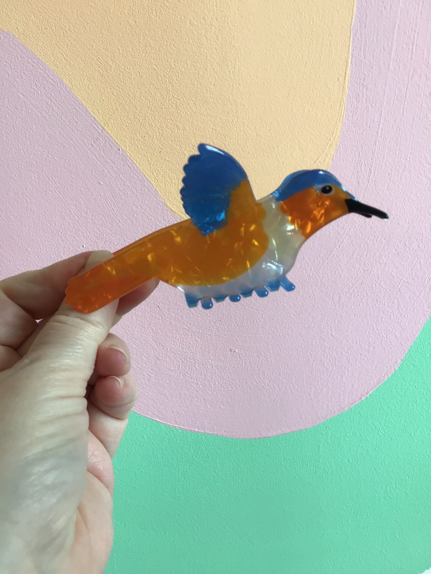 Sparkly Bird Hair Claws