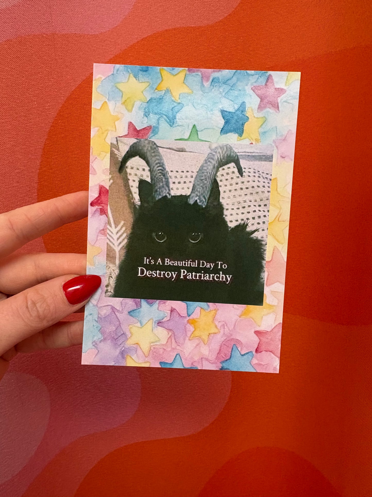 Destroy Patriarchy Post Card