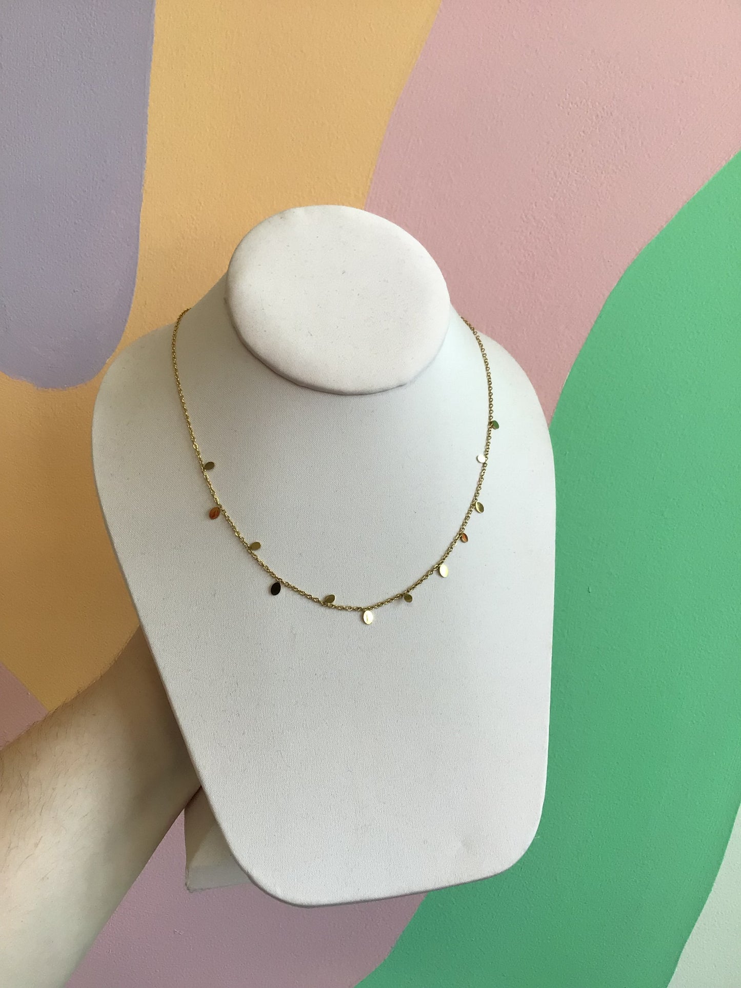 Titanium Layering Shapes Necklace