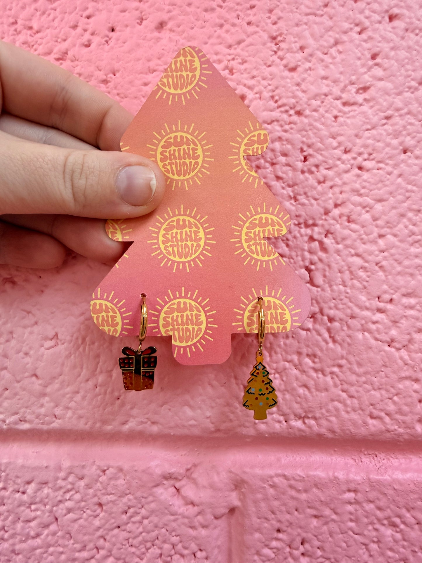 Mismatched Holiday Titanium Huggies