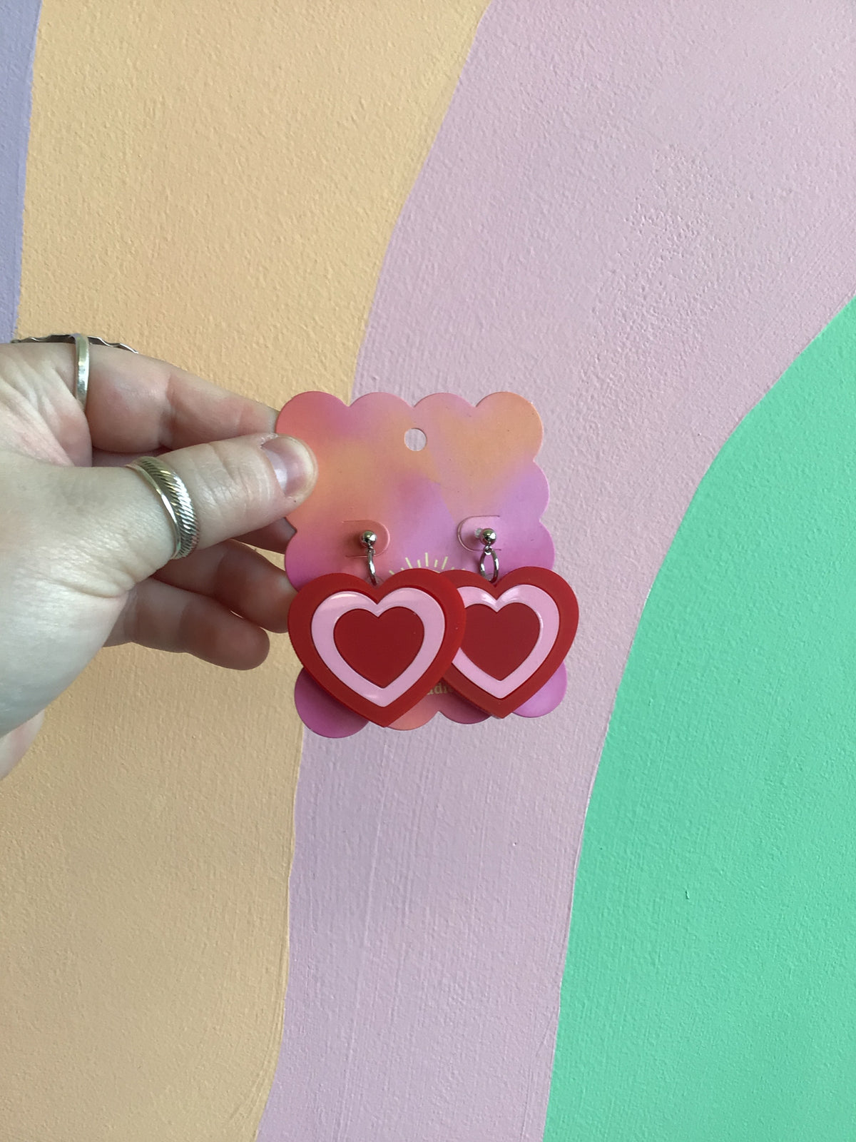 Groovy Heart Earrings