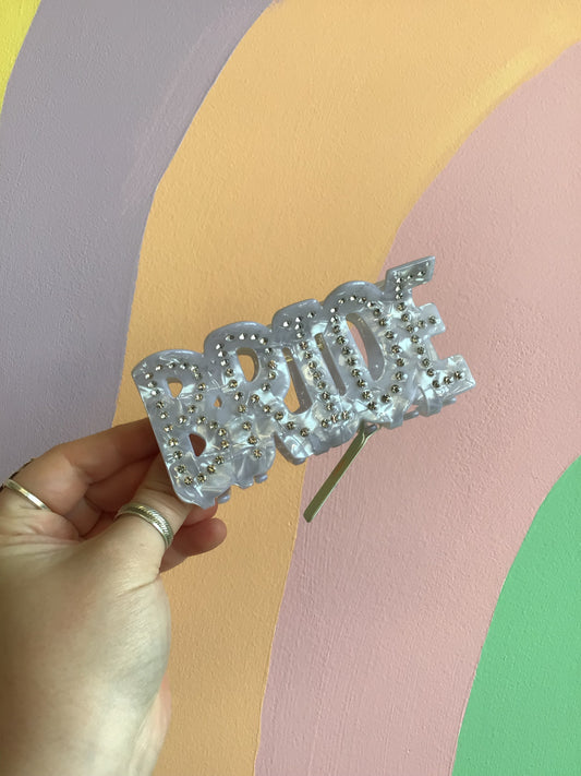 BRIDE Bedazzled Hair Claw