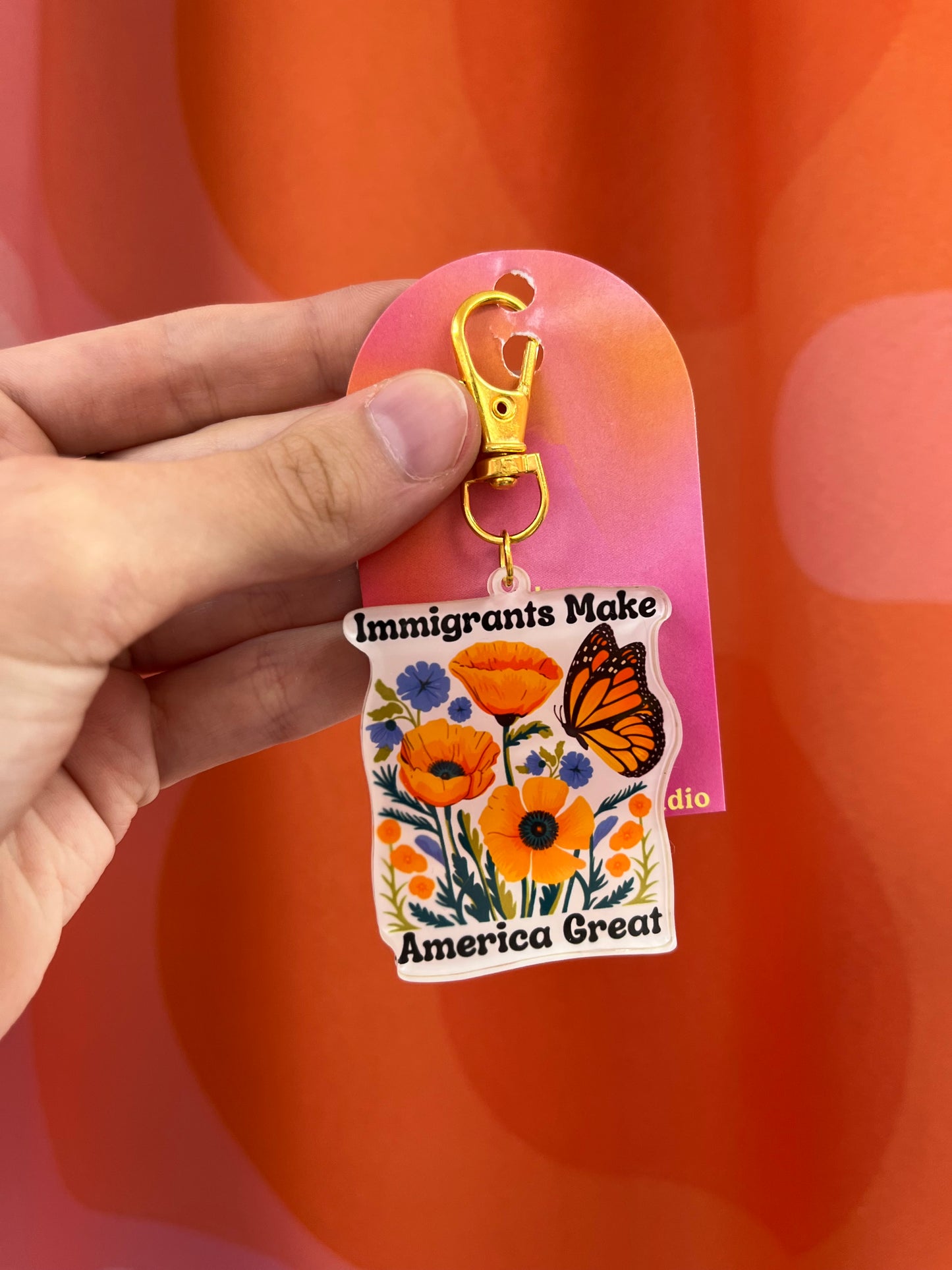 Immigrants Make America Great Bag Charm