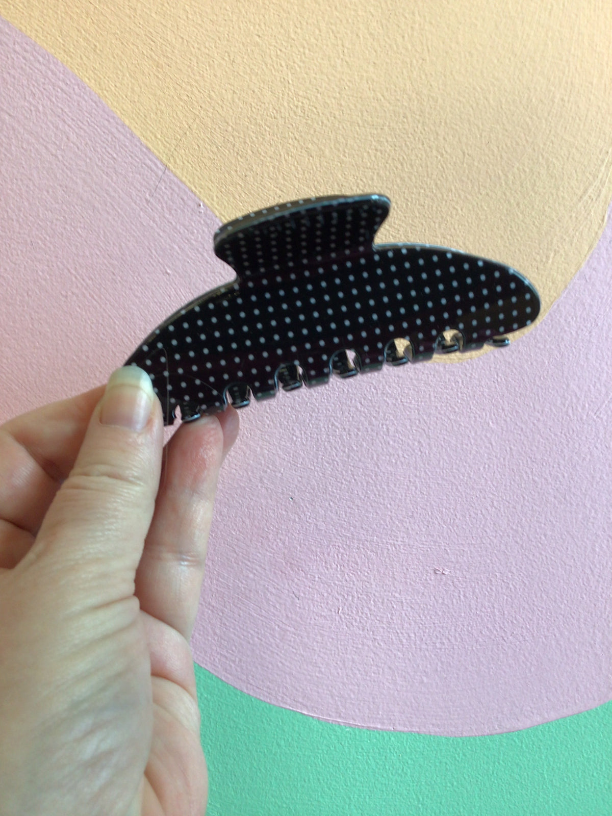 Polka Dot Hair Claws