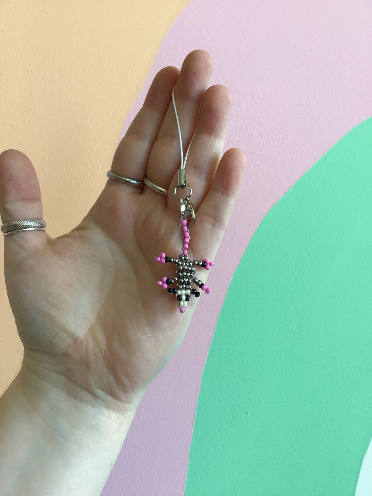 Teeny Beaded Phone/Bag Charms