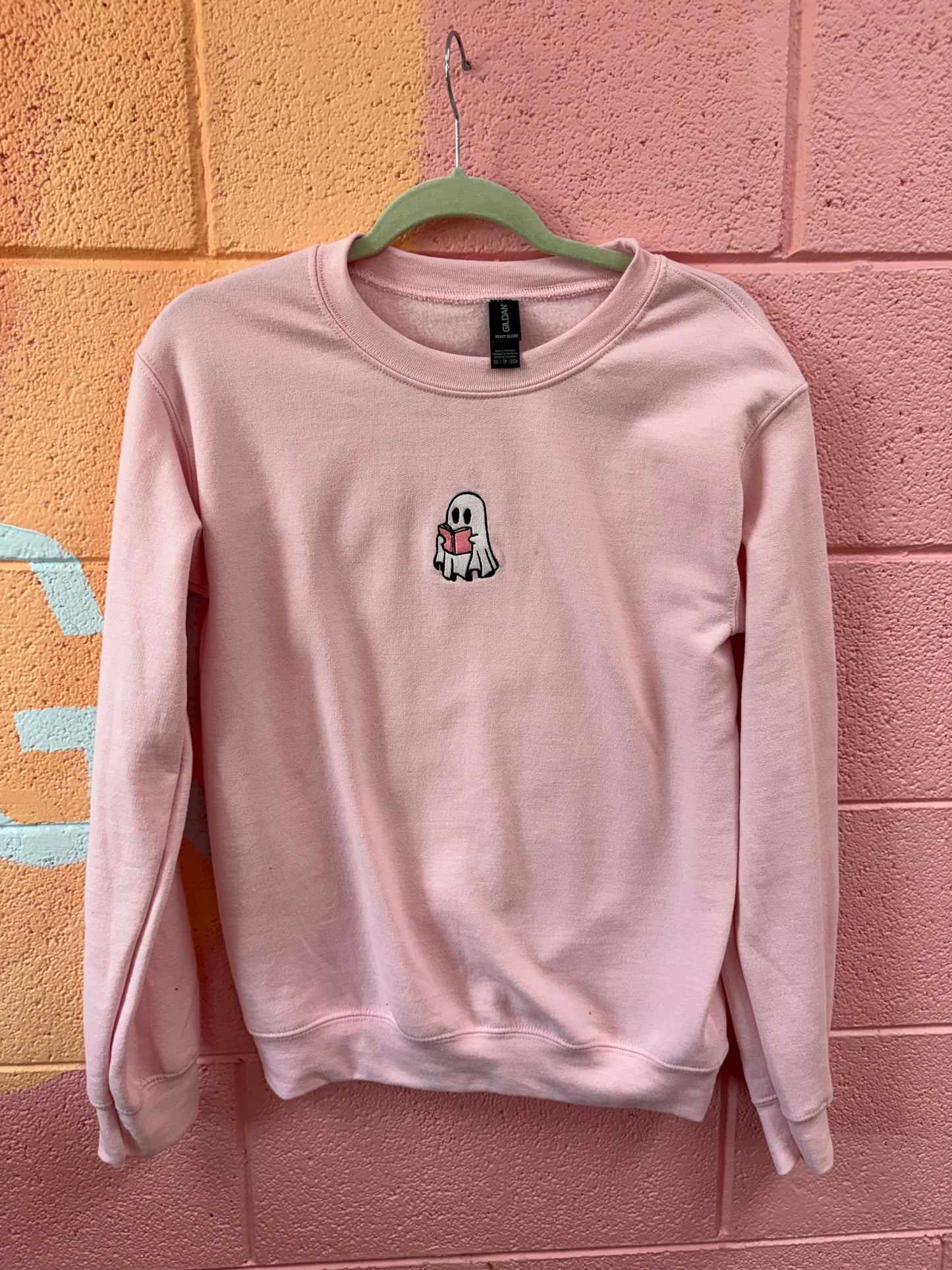 Bookish Ghost Embroidered Top