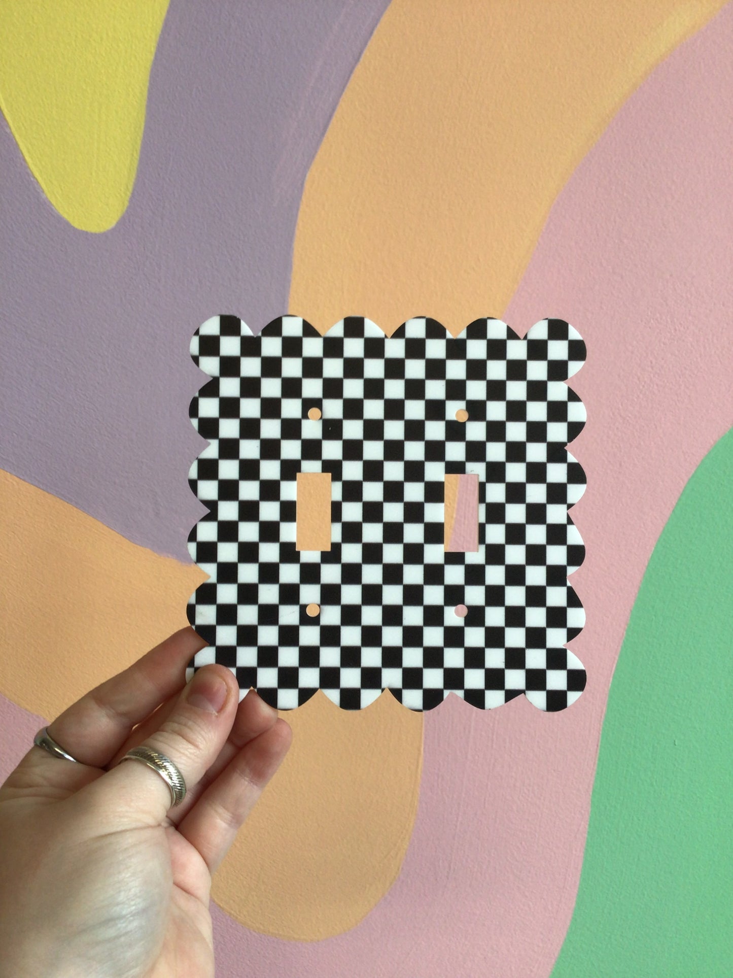 B&W Check Outlet Covers