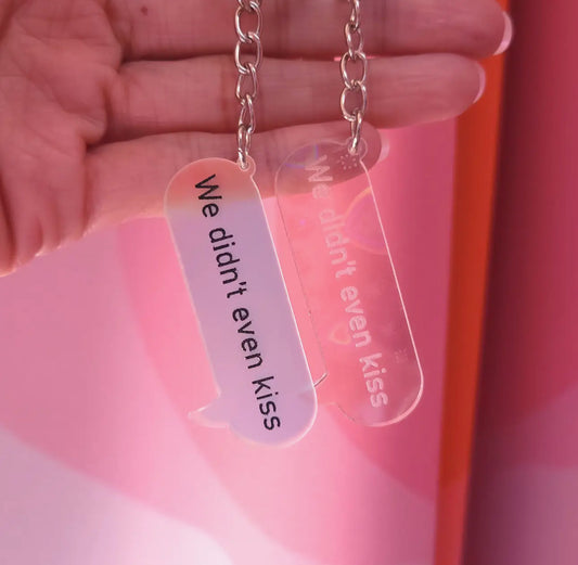 We Didn't Even Kiss Heated Rivalry Keychain