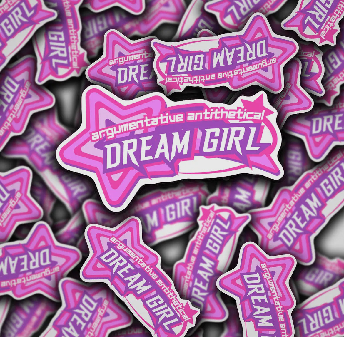 "Argumentative Antithetical Dream Girl" Sticker