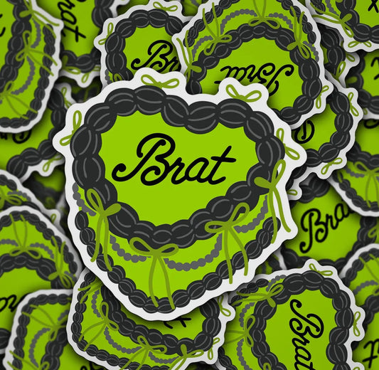 "Brat" Cake Sticker